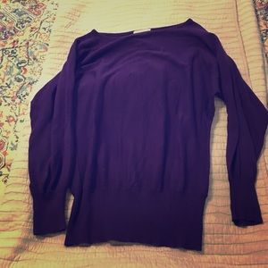 Purple 3/4 sleeve sweater